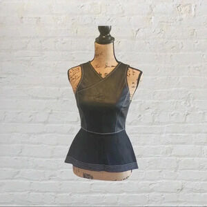 BCBG MaxAzria Luella Peplum Blouse
